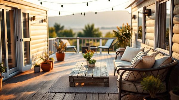 Guide pratique pour aménager une terrasse idéale pour mobil-home